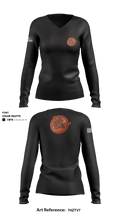 160th 37802004 Women's Long Sleeve V-neck Shirt - 1