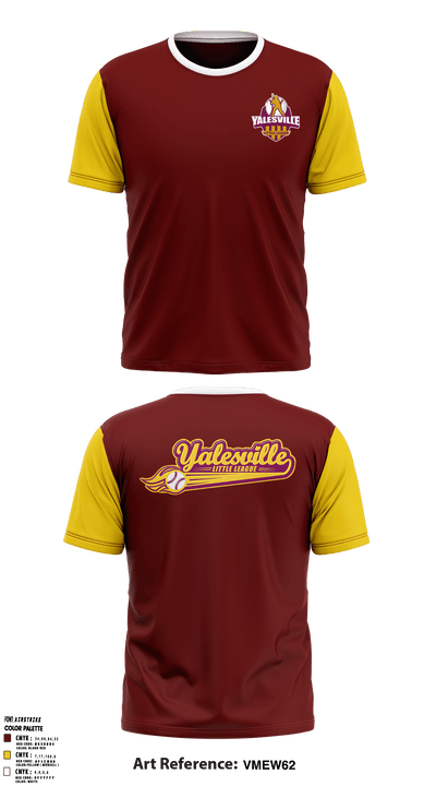 Yalesville Little League 64171116 Short Sleeve Performance Shirt - 1