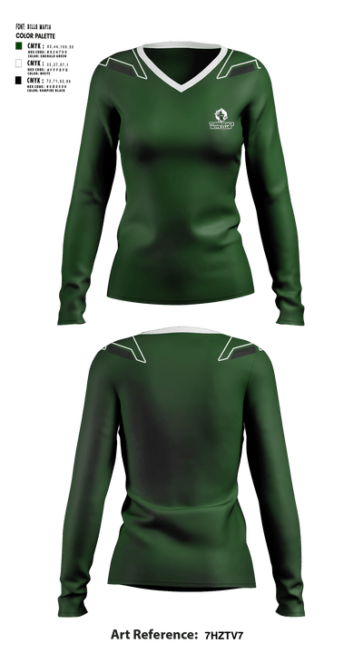 Torresdale Boys Club 76068313 Women's Long Sleeve V-neck Shirt - 1