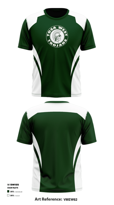 Wauwatosa West High School Swimming 41033692 Short Sleeve Performance Shirt - 1