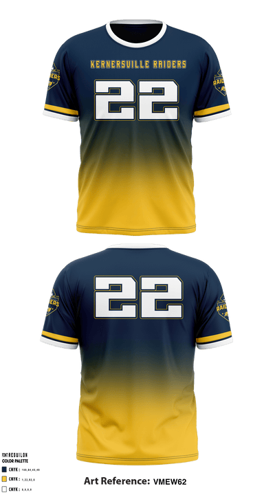 Kernersville Raiders 27931014 Short Sleeve Performance Shirt - 3