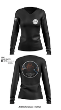 933rd MP Co 61341581 Women's Long Sleeve V-neck Shirt - 1
