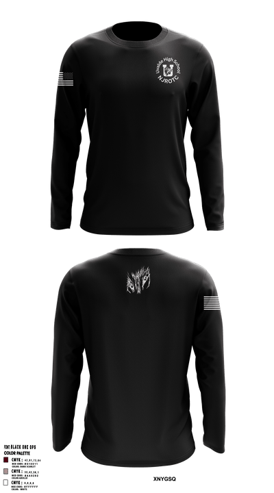 Uvalde High School NJROTC 7573080 Long Sleeve Performance Shirt - 3