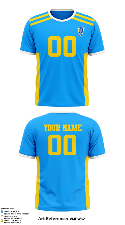 Highlands County Chargers 54968938 Short Sleeve Performance Shirt - 1