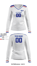 Hutchinson Community College Volleyball 47932057 Women's Long Sleeve V-neck Shirt - 2