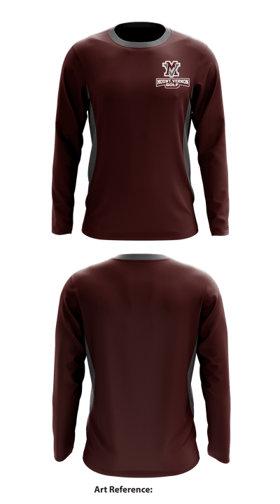 Mount Vernon Golf 75885253 Long Sleeve Performance Shirt - 1