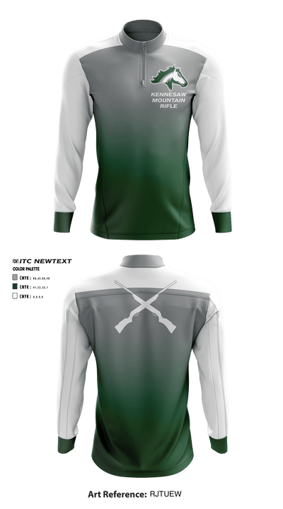 Kennesaw Mountain High School Rifle 15129938 Quarter Zip Jacket - 1