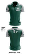 Green Canyon High School Wrestling 54384005 Short Sleeve Performance Polo - 1