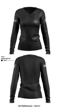 DENVER METRO PROTECTIVE SERVICES K9 UNIT 53255835 Women's Long Sleeve V-neck Shirt - 1