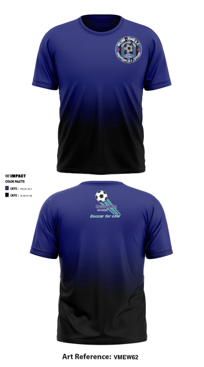 Coquitlam Metro-Ford Soccer Club 61030219 Short Sleeve Performance Shirt - 1