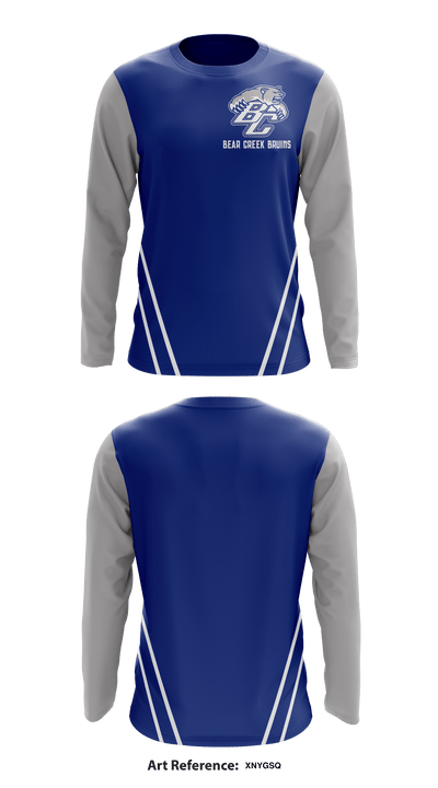 Bear Creek Bruins 32869478 Long Sleeve Performance Shirt - 1