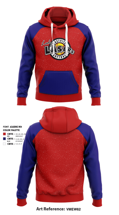 Ohio Lady Lasers Softball 49424665 Hoodie - 1