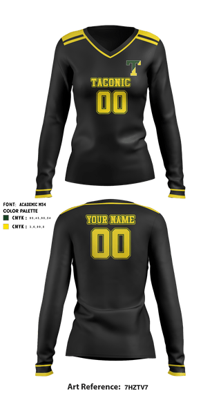 Women's Long Sleeve Vneck Shirt, Taconic High School Volleyball, Women's Volleyball, Teamtime, Team time, sublimation, custom sports apparel, team uniforms, spirit wear, spiritwear, sports uniforms, custom shirts, team store, custom team store, fundraiser sports, apparel fundraiser