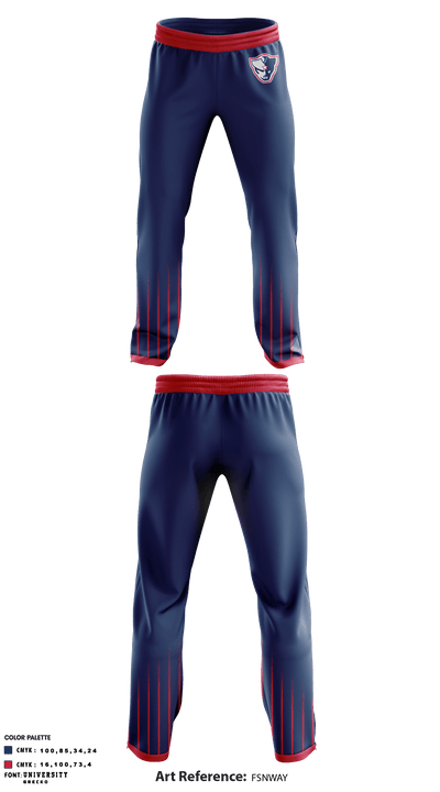 Powdersville High School Golf 47085246 Sweatpants - 1