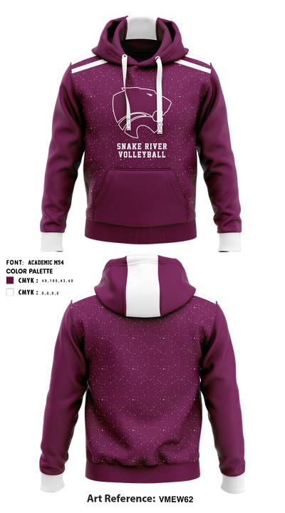Snake River High School Volleyball 56426179 Hoodie - 1