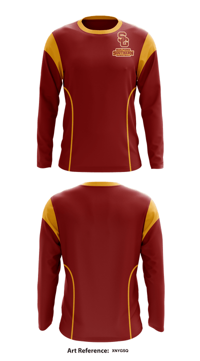 Southern Guilford Basketball 61025890 Long Sleeve Performance Shirt - 1