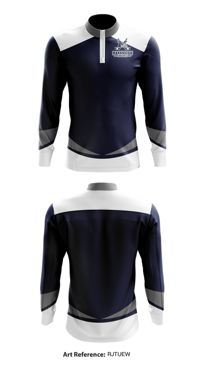 Manasquan High School Hockey 74515350 Quarter Zip Jacket - 1