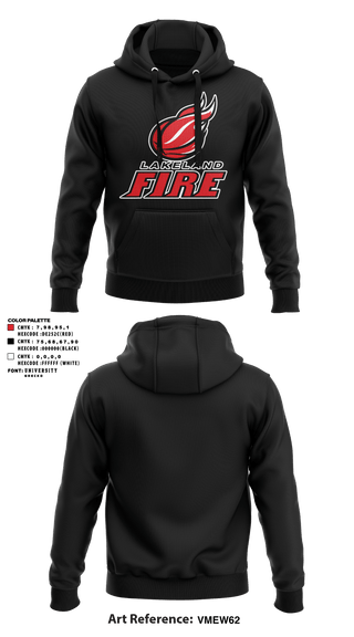 Hoodie, Lakeland Fire, Men's Basketball, Teamtime, Team time, sublimation, custom sports apparel, team uniforms, spirit wear, spiritwear, sports uniforms, custom shirts, team store, custom team store, fundraiser sports, apparel fundraiser