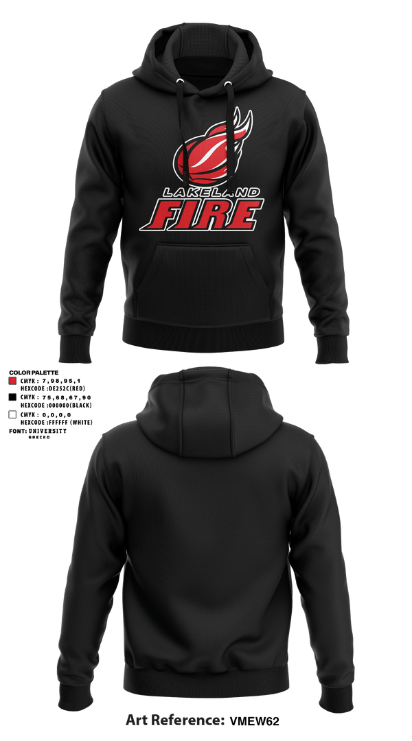 Hoodie, Lakeland Fire, Men's Basketball, Teamtime, Team time, sublimation, custom sports apparel, team uniforms, spirit wear, spiritwear, sports uniforms, custom shirts, team store, custom team store, fundraiser sports, apparel fundraiser