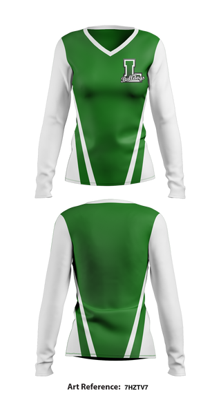 Lindenhurst Softball 90821678 Women's Long Sleeve V-neck Shirt - 1