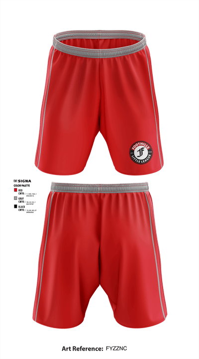 Calgary Foothills Little League 65986473 Athletic Shorts With Pockets - 1