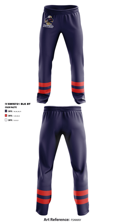 North Dorchester Eagles Volleyball 23188936 Sweatpants - 1