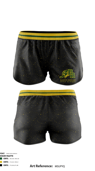 Baton Rouge Magnet High School Gymnastics 22417261 Women's Shorts - 2
