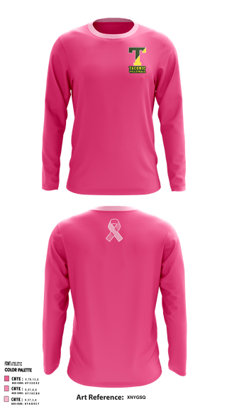 Long Sleeve Performance Shirt, Taconic High School Volleyball, Women's Volleyball, Teamtime, Team time, sublimation, custom sports apparel, team uniforms, spirit wear, spiritwear, sports uniforms, custom shirts, team store, custom team store, fundraiser sports, apparel fundraiser