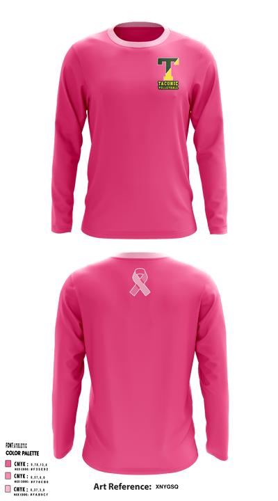 Taconic High School Volleyball 26091009 Long Sleeve Performance Shirt - 9