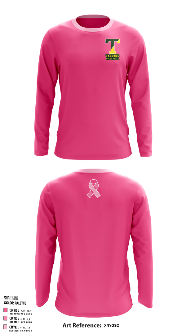 Long Sleeve Performance Shirt, Taconic High School Volleyball, Women's Volleyball, Teamtime, Team time, sublimation, custom sports apparel, team uniforms, spirit wear, spiritwear, sports uniforms, custom shirts, team store, custom team store, fundraiser sports, apparel fundraiser