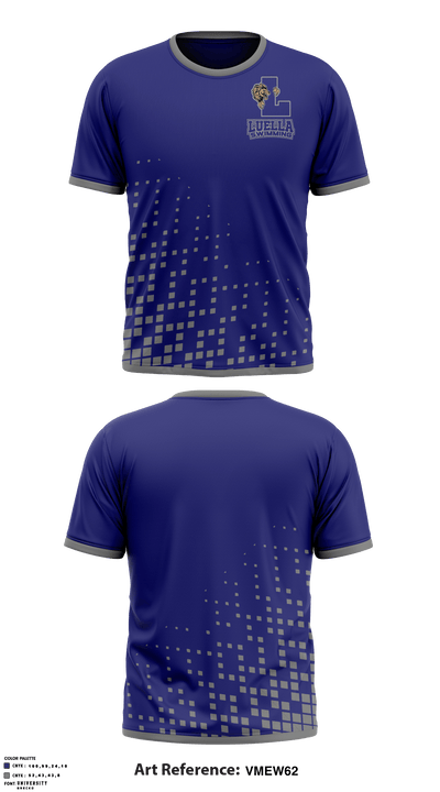 Luella High School Swimming 42999837 Short Sleeve Performance Shirt - 1