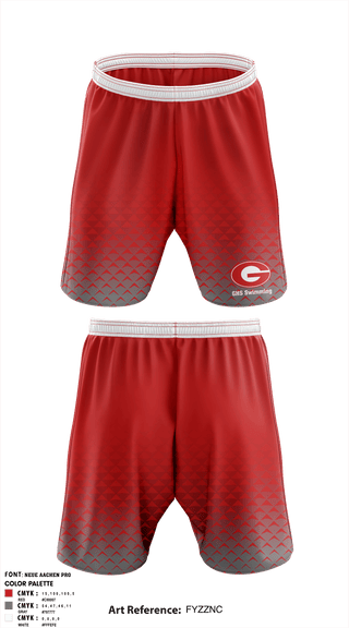 Athletic Shorts With Pockets, GHS Swimming, Swimming, Teamtime, Team time, sublimation, custom sports apparel, team uniforms, spirit wear, spiritwear, sports uniforms, custom shirts, team store, custom team store, fundraiser sports, apparel fundraiser