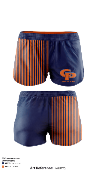 Women's Shorts, College Place High School Wrestling, Wrestling, Teamtime, Team time, sublimation, custom sports apparel, team uniforms, spirit wear, spiritwear, sports uniforms, custom shirts, team store, custom team store, fundraiser sports, apparel fundraiser