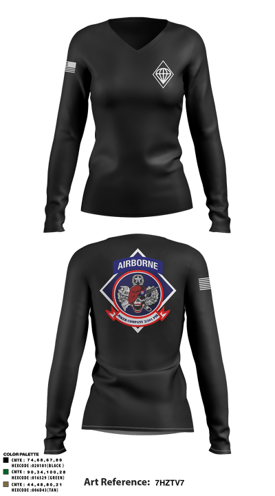 Joker Company 2/501 PIR 76292379 Women's Long Sleeve V-neck Shirt - 1