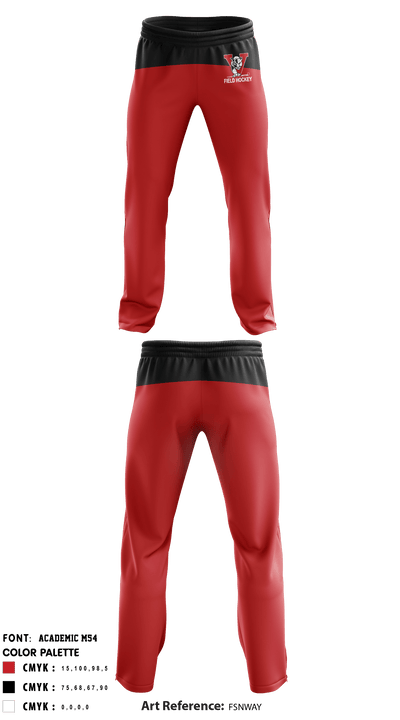 Vista High School Field Hockey 3573406 Sweatpants - 1