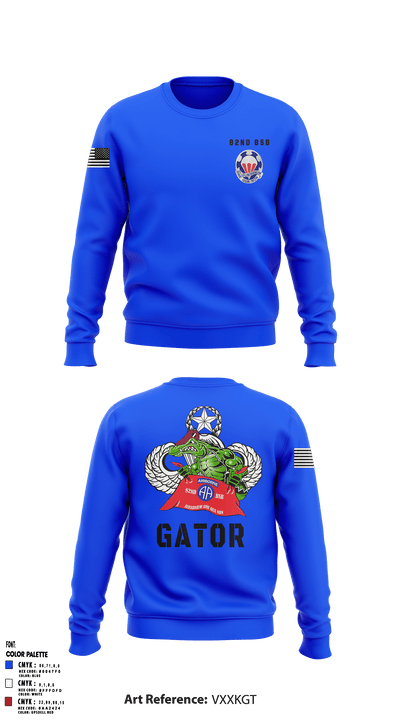 82nd BSB 82nd ABN DIV 96465842 Crew Neck Sweatshirt - 2