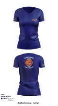 Clarks Chapel Fire & Rescue 66405091 Women's Short Sleeve V-neck Shirt - 1