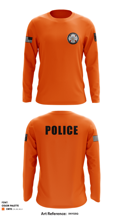 Bay Minette Police Department 41328135 Long Sleeve Performance Shirt - 7