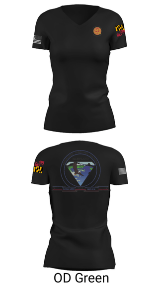 Women's Short Sleeve Vneck Shirt, , Army, Teamtime, Team time, sublimation, custom sports apparel, team uniforms, spirit wear, spiritwear, sports uniforms, custom shirts, team store, custom team store, fundraiser sports, apparel fundraiser