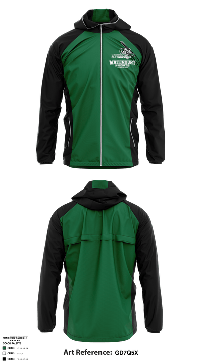 Waterbury Knights Football & Cheer 25806965 Windbreaker - 1