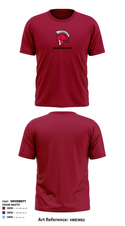 Antioch Spartans 69324892 Short Sleeve Performance Shirt - 3