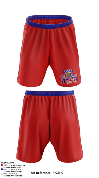 Athletic Shorts With Pockets, Texas Glory, Softball, Teamtime, Team time, sublimation, custom sports apparel, team uniforms, spirit wear, spiritwear, sports uniforms, custom shirts, team store, custom team store, fundraiser sports, apparel fundraiser