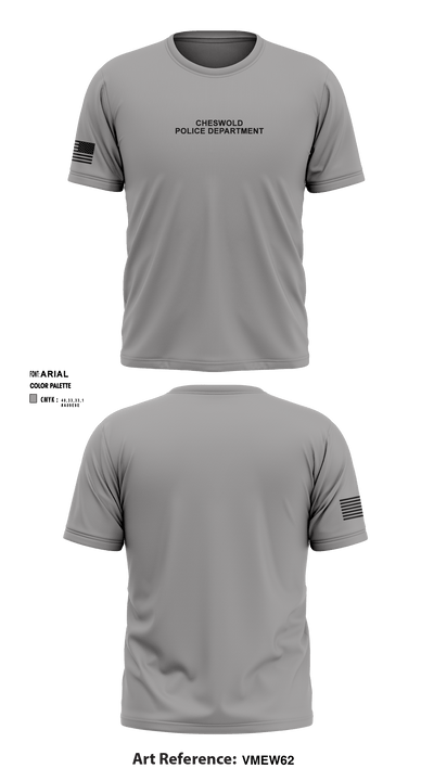 Cheswold Police Department 76769403 Short Sleeve Performance Shirt - 1