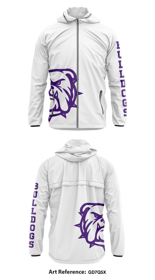 Windbreaker, Bulldog Wrestling Club, Wrestling, Teamtime, Team time, sublimation, custom sports apparel, team uniforms, spirit wear, spiritwear, sports uniforms, custom shirts, team store, custom team store, fundraiser sports, apparel fundraiser