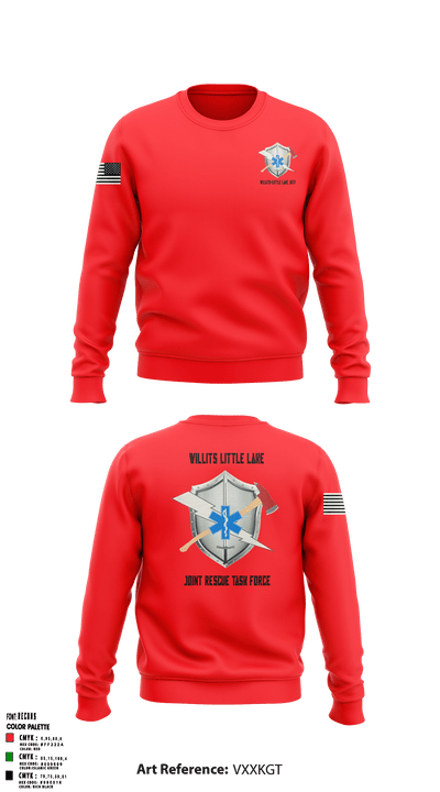 Willits Little Lake Joint Rescue Task Force 48326276 Crew Neck Sweatshirt - 1