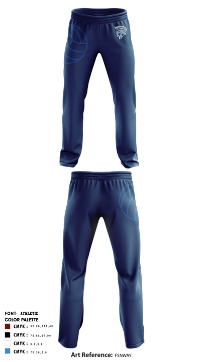 Antioch Middle School Volleyball 9817929 Sweatpants - 6