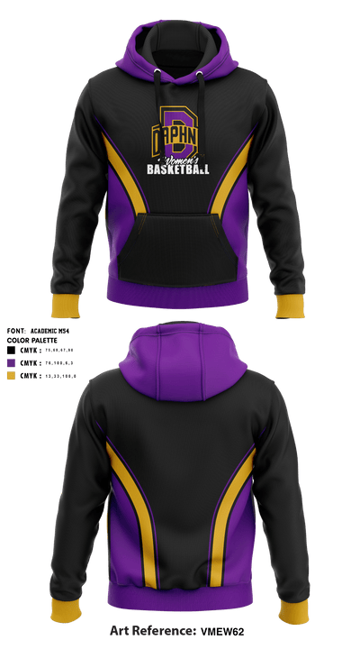 Daphne High School Basketball 91746568 Hoodie - 1