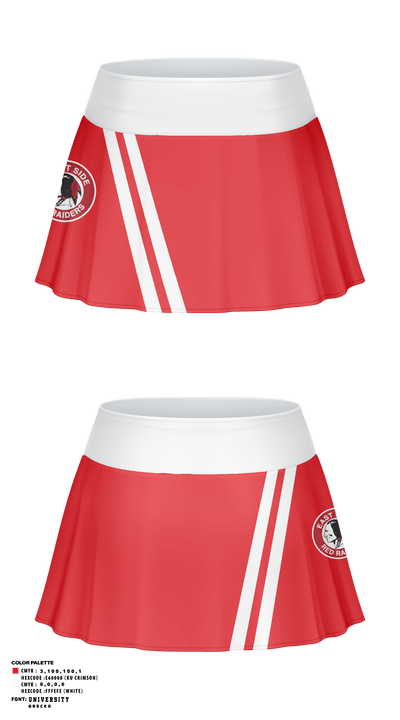 East Side High School Lacrosse 36025733 Skort - 1