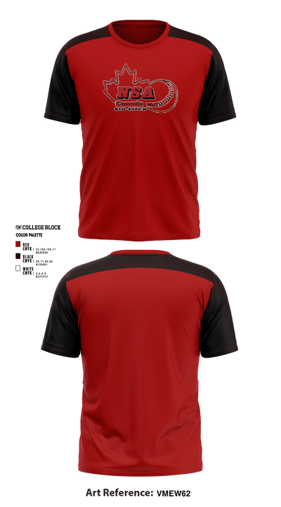 Canada Slo-Pitch Leagues 67364267 Short Sleeve Performance Shirt - 1