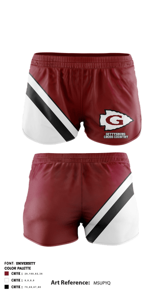 Track Shorts, Gettysburg Area HS Cross Country, Cross Country, Teamtime, Team time, sublimation, custom sports apparel, team uniforms, spirit wear, spiritwear, sports uniforms, custom shirts, team store, custom team store, fundraiser sports, apparel fundraiser